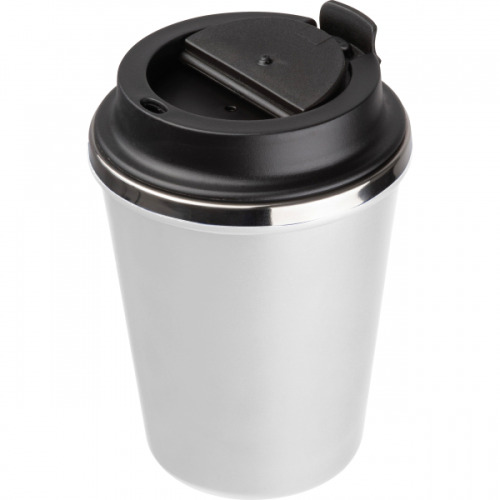 Kubek termiczny 350 ml z powłoką z recyklingu METODY Biały 8496206 (3)