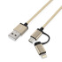 Aluminiowy 1m kabel do transferu danych złoty EG 009598 (1) thumbnail