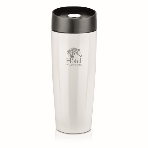 Kubek termiczny 375 ml Air Gifts | Lottie Biały V4992-02 (6)