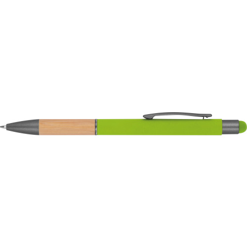 Długopis metalowy touch pen soft touch BRYGIDA Jasnozielony 1358129 (2)