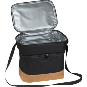 Torba termiczna RPET na 6 puszek 500 ml WOLFGANG Czarny