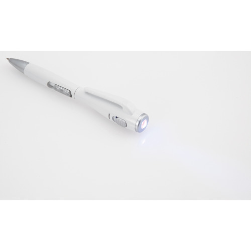 Długopis, lampka LED biały V1475-02/A (1)