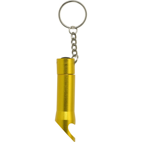Brelok, otwieracz do butelek, lampka żółty V4194-08 