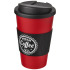 Americano® 350 ml tumbler with grip & spill-proof lid Czerwony 21069616 (1) thumbnail