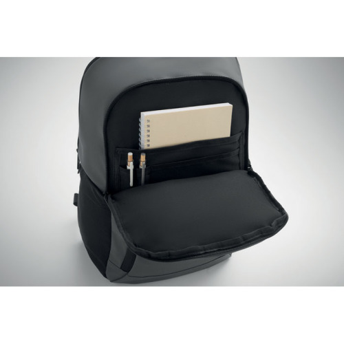 Plecak na laptop 15" z PU Kamienny Szary MO2684-15 (5)