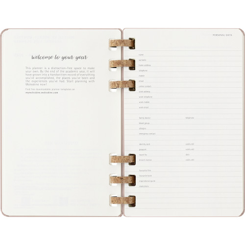 Spiralny kalendarz MOLESKINE Beżowy VM890-20/2026 (4)