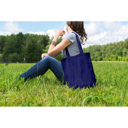 Torba bawełniana na zakupy | Hall Granatowy V8481-04 (1)