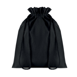 Średnia bawełniana torba czarny