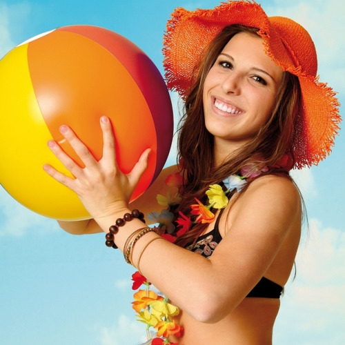Piłka plażowa Ø 26cm PALM SPRINGS Wielokolorowy 8260MC (3)