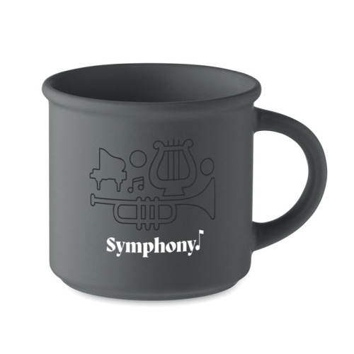 Matowy kubek ceramiczny 300 ml Kamienny Szary MO2455-15 (2)