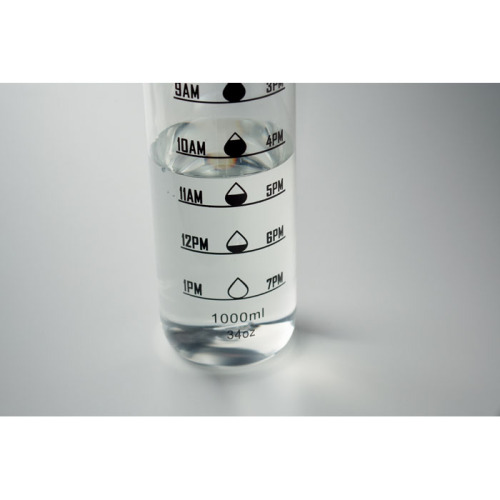 Sportowa butelka RPET 1L Przezroczysty MO2672-22 (7)