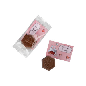 Słodycze reklamowe advert card - pralinka modulo cube