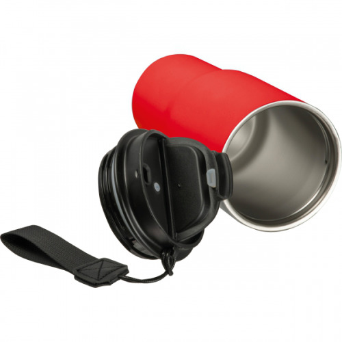 Kubek termiczny 550 ml ze stali z recyklingu DANA Czerwony 8523905 (3)