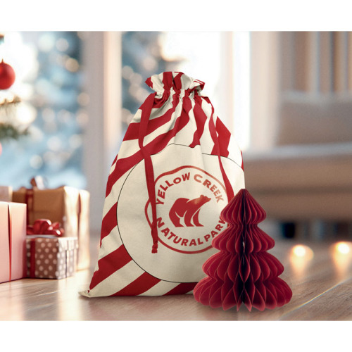 Duża bawełniana torba Mikołaja Czerwony CX1567-05 (3)