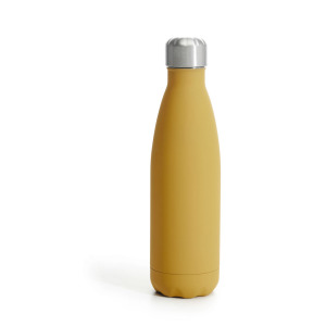 Butelka z gumową powłoką NILS 12/24H 0,5 L, żółty mat