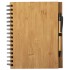 Bambusowy notatnik B7, długopis brązowy V0206-16 (1) thumbnail