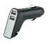 Ładowarka samochodowa USB, młotek bezpieczeństwa, przecinak do pasów bezpieczeństwa czarny, srebrny P302.401  thumbnail