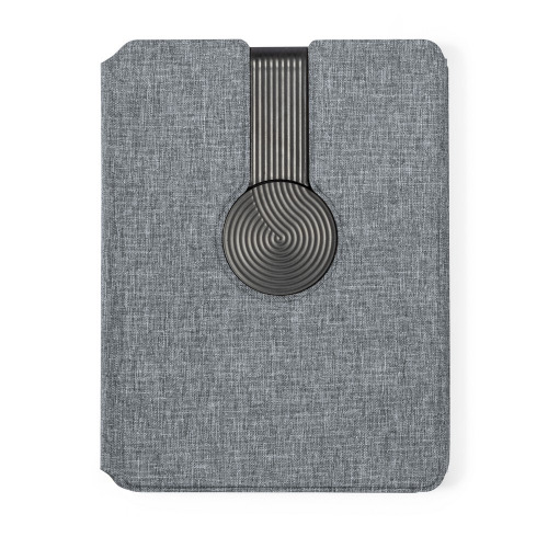 Wielofunkcyjny notatnik RPET A5, magnetyczna ładowarka bezprzewodowa 10W, power bank 5000 mAh Szary V1302-19 (7)