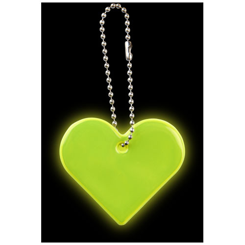Zawieszka odblaskowa serce Neonowy żółty 1PR02606 (5)