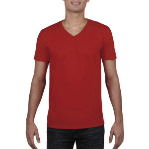 T-shirt Męski Klasyczny V-neck Bawełniany
