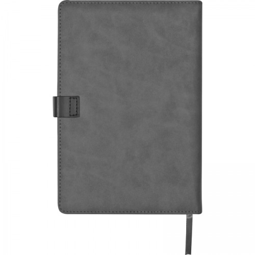 Notatnik A5 w linie z wizytownikiem IGNACY Ciemnoszary 2008877 (5)