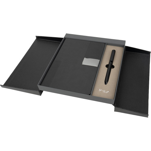 Zestaw notes i długopis Port St. Lucie MoLu Czarny 517703 (1)