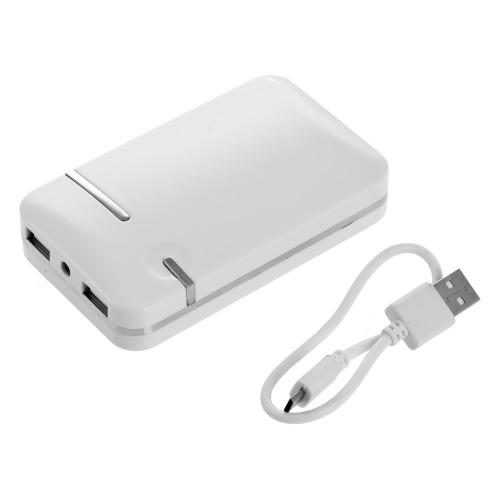 Power bank 7800 mAh, lampka LED Biały V3387-02 (3)