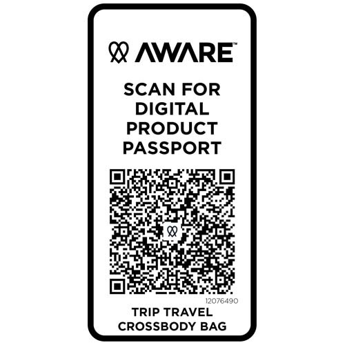 Trip Aware™, torba na ramię wykonana z materiałów z recyklingu, 1 l Czarny 12076490 (5)