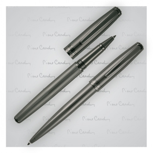 Zestaw piśmienny długopis i pióro kulkowe LAURENCE Pierre Cardin grafitowy B0400300IP377 