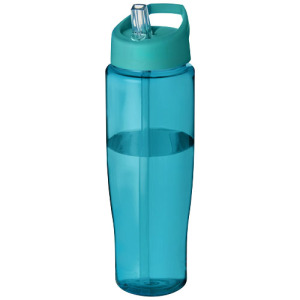 Bidon H2O Tempo® o pojemności 700 ml z wieczkiem z słomką Błękitny