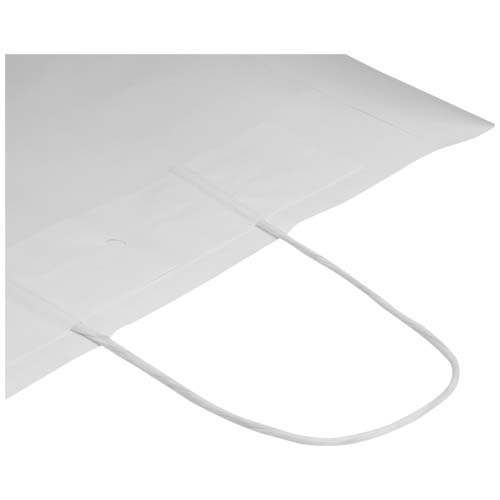 Kraft torba papierowa 80–90 g/m2 ze skręcanymi uchwytami — 32 x 17 x 39 cm Biały 1PQ01001 (4)