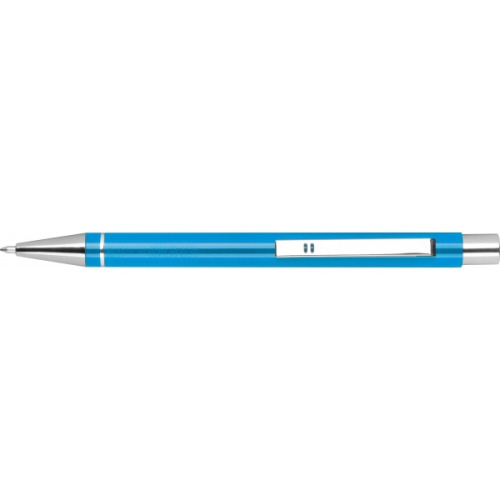 Metalowy długopis półżelowy Almeira turkusowy 374114 (2)