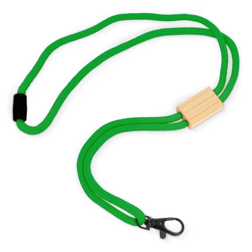 Paracord R-PET lanyard Zielony LT95306-N0031 (1)