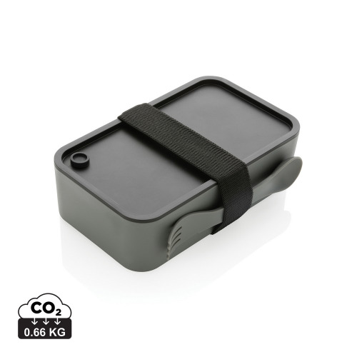 Pudełko śniadaniowe 1,2 L RPP, łyżkowidelec Szary P269.052 (10)
