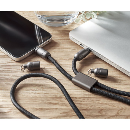 Smycz do telefonu z kablem 60W Czarny MO2585-03 (7)