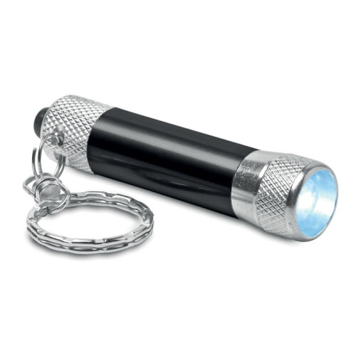 Aluminiowy brelok latarka czarny MO8622-03 (1)