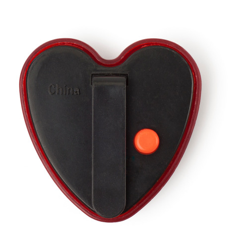 Klip "serce" z migającym światełkiem Czerwony V6463-05 (3)