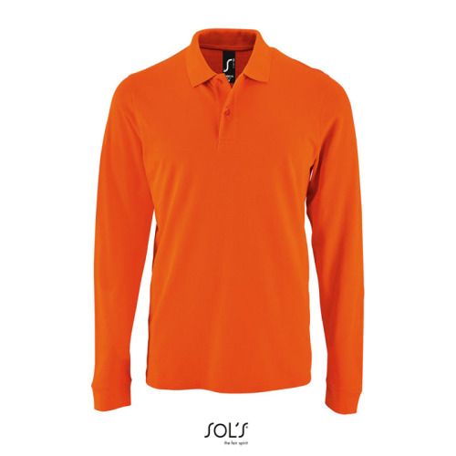 PERFECT MEN LSL POLO 180g Pomarańczowy S02087-OR-3XL 