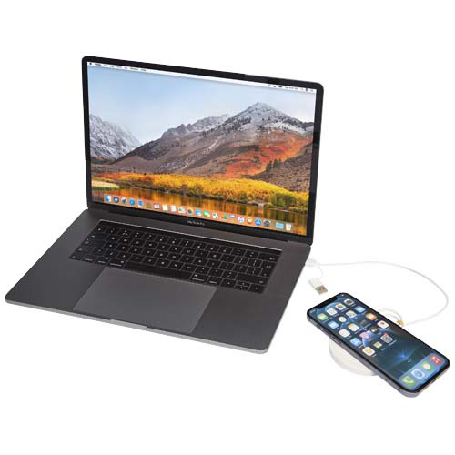 Freal bezprzewodowa ładowarka indukcyjna 15 W z tworzyw sztucznych pochodzących z recyklilngu Biały 12443401 (7)