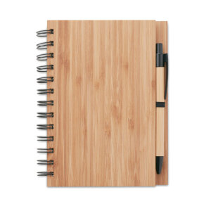 Notatnik bambusowy drewna
