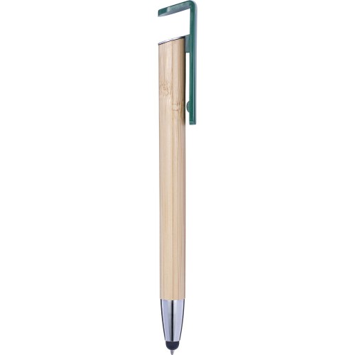 Długopis, touch pen, stojak na telefon zielony V1929-06 (5)