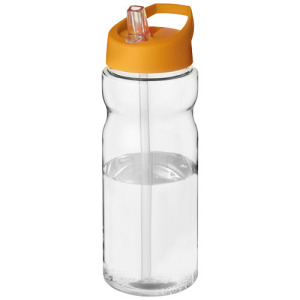 Bidon H2O Base® o pojemności 650 ml z wieczkiem z słomką Przezroczysty