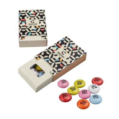 Czekoladowe lentilki z nadrukiem Brand Me! Zip Box Wielokolorwy S0390 