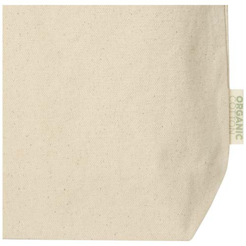 Odisha organiczna torba na zakupy z szerokim dnem z certyfikatem OCS o gramaturze 180 g/m², 11 l  Naturalny 12078206 (3)