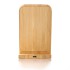 Bambusowa ładowarka bezprzewodowa 10W B'RIGHT, stojak na telefon drewno V0349-17 (5) thumbnail