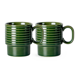 Sagaform Coffee & More Kubek do kawy 2 szt. 250 ml Ciemnozielony