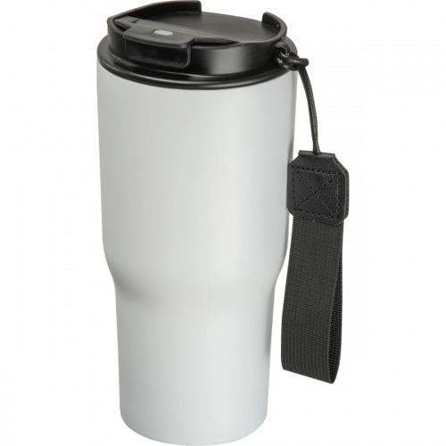 Kubek termiczny 550 ml ze stali z recyklingu DANA Biały 8523906 