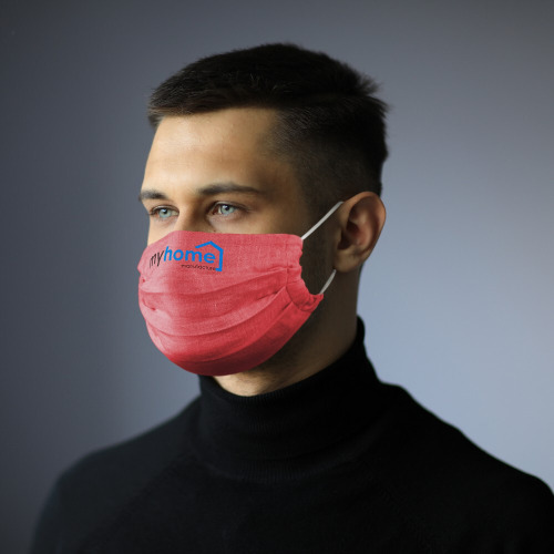 Maseczka wielokrotnego użytku Burgund V9795-12 (6)