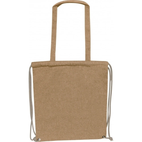 Torba bawełniana z recyklingu Addison Beżowy 254306 (1)