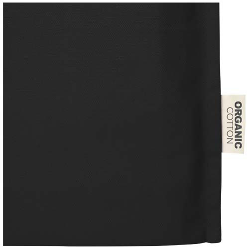 Odisha organiczna torba na zakupy z certyfikatem OCS o gramaturze 180 g/m² z pełnym dnem, 14 l  Czarny 12078390 (4)